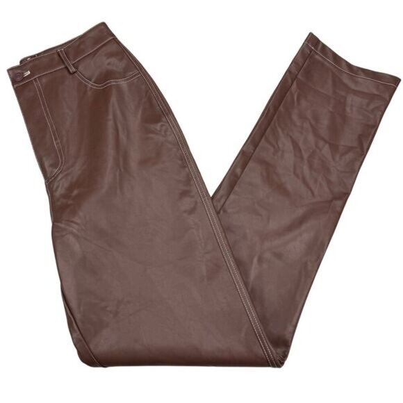 NWT WHITE FOX Truth Be Told Pants In Chocolate Brown Size Small - Picture 2 of 8